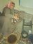 CLICK FOR FULLSIZE IMAGE Qassim's father roasting coffee beans 