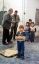 CLICK FOR FULLSIZE IMAGE Dad and Ibrahim chat, while Khalid, Ahmad, Mohammed and Basil pose 