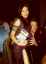 CLICK FOR FULLSIZE IMAGE Angie Adams and Ging with baby Jake still inside 