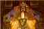 CLICK FOR FULLSIZE IMAGE A statue in the Pingdushan temple complex high above the Yangzi river 