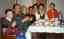 CLICK FOR FULLSIZE IMAGE Eating a farewell turkey with the Ibraevs in their Karakol flat 