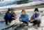 CLICK FOR FULLSIZE IMAGE Four Russian Kyrgyz children I met in Pristan' Przhevalsk 