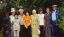 CLICK FOR FULLSIZE IMAGE With Mr Ibraev's old classmates on my last evening in Tepke 