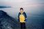 CLICK FOR FULLSIZE IMAGE Helen beside Huvsgul Dalai 2 