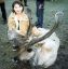 CLICK FOR FULLSIZE IMAGE Reindeer being patted 