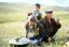 CLICK FOR FULLSIZE IMAGE Lhagva and his grandsons, Aanda and Gantolag 