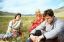 CLICK FOR FULLSIZE IMAGE Helen Richard and Asel - during our picnic up the valley from Lhagva and Horolsuren's country home 