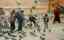 CLICK FOR FULLSIZE IMAGE Pigeons are fed 